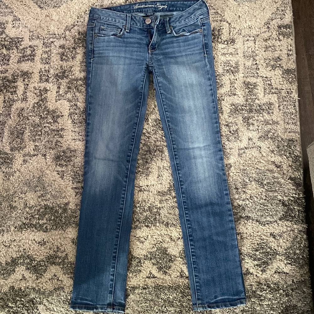 American eagle jeans- low rise skinny jeans